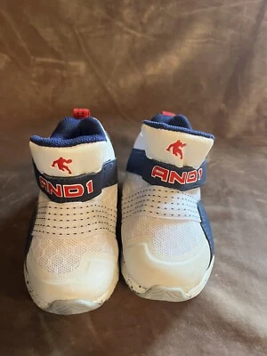 AND1 Toddler Boys Blindside Basketball White Sneakers Size 3 NEW COLOR White - Image 1 of 4