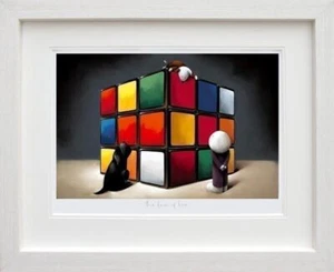The Many Faces of Love by Doug Hyde. Signed, Numbered, FRAMED in WHITE In Stock. - Picture 1 of 2
