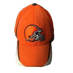 Cleveland Browns Fitted Hat Cap Orange Reebok On Field Size L/XL  - Picture 1 of 9