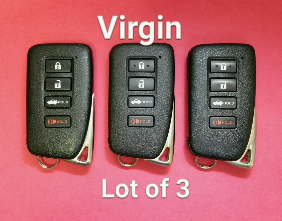Lot of 3 VIRGIN Unlocked OEM Lexus Smart Key Prox HYQ14FBA AG Board - Image 1 of 4