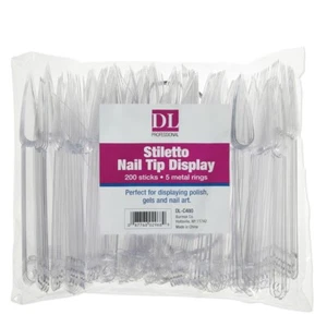 DL Professional Stiletto Nail Tip Display DL-C480 200 Sticks - Bild 1 von 3