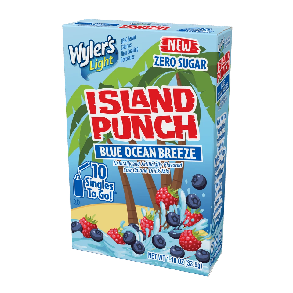 Wyler's Light Island Punch, Blue Ocean Breeze, 10 CT - Image 1 of 1