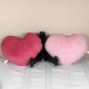Cuscino Vintage San Valentino Peluche Cuori Imbottito Doppio Nice Co 10x12 Lotto 2 - Foto 1 di 5