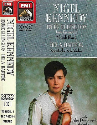 NIGEL KENNEDY DUKE ELLINGTON MAINLY BLACK BELA BARTOK SONATA CASSETTE ALBUM EMI - Image 1 of 4