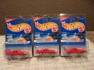 Hot Wheels 1996 First Editions 1970 Dodge Daytona Charger Set of 3 New - Picture 1 of 4