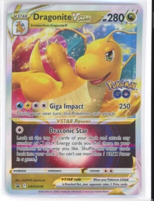 SWSH236 Dragonite VSTAR Black Star Promo Holo Rare - Pokemon TCG GO NM 0321#166 - Image 1 of 2