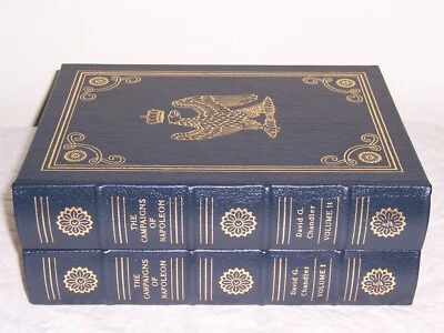 easton press CAMPAIGNS OF NAPOLEON by David G. Chandler in 2 vols - Image 1 of 2