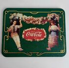 Vintage 1997 Coca Cola Sign Green With Flowers And Couple Swinging Kitchen Decor