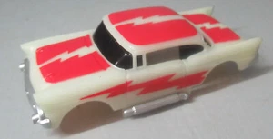 "NEW" TYCO '57 CHEVY PRO STOCK NITEGLOW HO SLOT CAR BODY (TYCO WIDE CHASSIS) - Picture 1 of 3