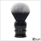Shaving Brush - Maggard Razors 30mm Black  White Synthetic Brush, Black