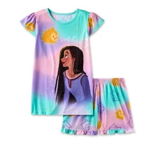 Disney Wish Asha and Magic Wishing Star Girl's Pajama Shorts Set - Picture 1 of 6