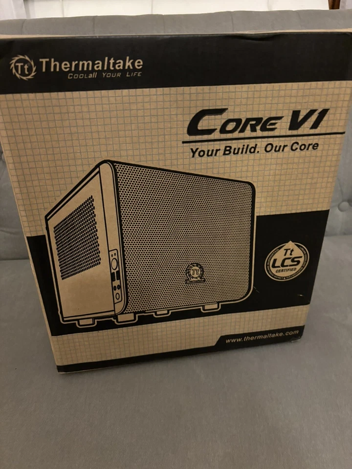 Thermaltake Core V1  SPCC Mini ITX Cube Computer Chassis - Black - Image 1 of 2