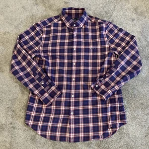 Vineyard Vines Shirt Men Medium Tucker Classic Fit Long Sleeve Plaid Red Blue - Picture 1 of 3
