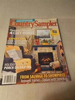 2022 January, Country Sampler Magazine, From Salvage To Showpiece/4 Cozy Homes Foto 1 de 3