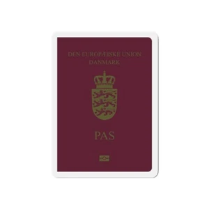 Pasaporte danés - imán troquelado - Imagen 1 de 16