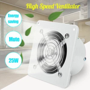 4 Inch 25W Extractor Exhaust Ventilation Fan Blower Window Wall Kitchen Bathroom - Picture 1 of 8