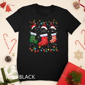Black Lab Labrador Calcetines de Navidad Divertidos Navidad Pijama Perro Camiseta Unisex - Imagen 1 de 12