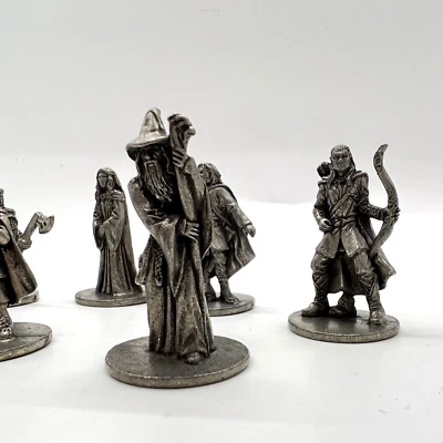 Monopoly Lord Of The Rings Trilogy 2003 Pewter 6  Tokens Replacement Game Pieces - Image 1 of 4