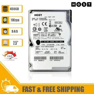 HGST (SAS) Ultrastar C10K900 2.5" Hard Drive 450GB 10K 0B26012 HUC109045CSS600 - Picture 1 of 6