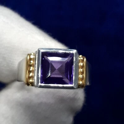 Tanzanite Gemstone Ring-Sterling silver-Gift for Mother's day-Tanzanite Ring - Imagem 1 de 4