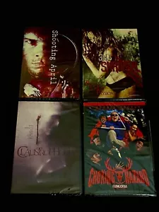 4 Horror DVD Lot! Shooting April, Shriven, Claustrophobia, Choking Hazard NEW - Picture 1 of 11