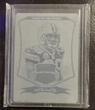 2009 Bowman Sterling Donald Driver RC Cyan Printing Plate 1/1 Rookie
