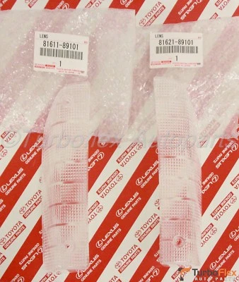 Juego de 2 cubiertas de lente de luz de estacionamiento en esquina delantera para camioneta Toyota 1979-1981 Foto 1 de 4