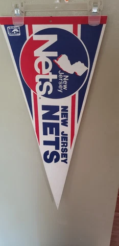 NEW JERSEY NETS #2 NBA BASKETBALL VINTAGE RETRO PENNANT 5/27/22 Cover
