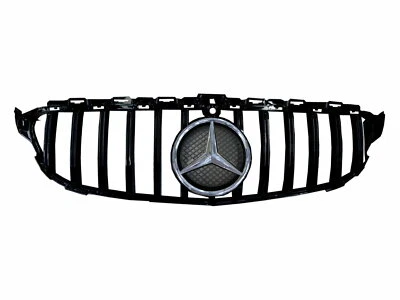 C-CLASS W205 14-18 Star Emblem W/ Camera Hole GRILLE/GRILL SBK for Mercedes-Benz - image 1 of 4