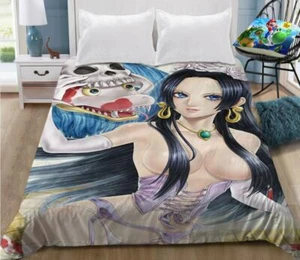 One Piece Boa Hancock Anime Manga bettlaken betttücher Sheet Bedsheet Bettwaren - Picture 1 of 2
