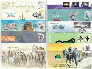 20 Different Australian First Day Covers FDC Commem. Postmarks-ex PNC With Holes - Picture 1 of 2