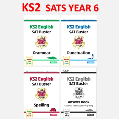 KS2 Year 6 SAT Buster English Grammar Punctuation Spelling with Answer Book 1 - Image 1 of 4