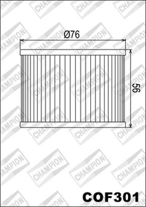 COF301 Filtro Aceite CHAMPION Kawasaki KZ440 440 1980 1981 1982 1983 - Imagen 1 de 1