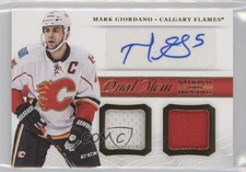 2013-14 Panini National Treasures Dual Memorabilia Mark Giordano #DM-MGI Auto