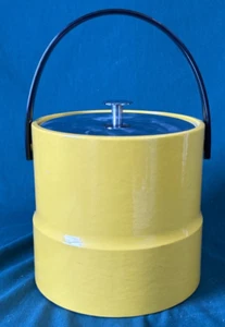 Vintage Kraftware 1960’s Canary Yellow Ice Bucket Retro Bar-Ware MCM - Picture 1 of 6