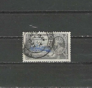 STRAITS SETTLEMENTS , MALAYA ,1935, SILVER JUBILEE , GEORGE V , 5c STAMP , USED - Picture 1 of 1