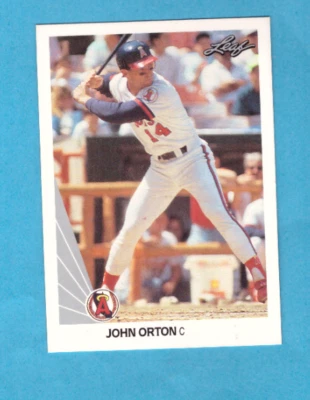 1990 Leaf Baseball card #511 John Orton Angels - Image 1 of 2