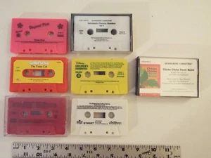 7-lot-CHILDREN'S MUSIC CASSETTE TAPES-CHICKA BOOM-SCHOLASTIC PHONICS-CEDARMONT** - Picture 1 of 5