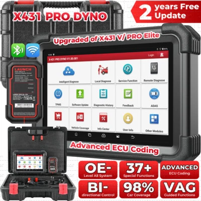 LAUNCH X431 PRO DYNO V V5.0 OBD2 Valise Diagnostic Auto Codage ECU Tous Système - Image 1 of 4