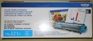 Brother Genuine TN221C Cyan Toner Cartridge NEW IN AN OPEN BOX - Picture 1 of 1
