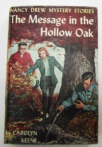 Nancy Drew Message In The Hollow Oak #12 Hardcover Book ~1961 Print Blue Multi - Picture 1 of 5
