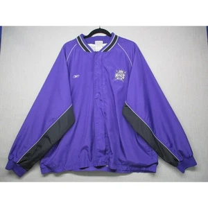 Reebok Kings Purple Vintage Streetwear Wind Breaker Jacket Men Size Extra Large - Picture 1 of 14