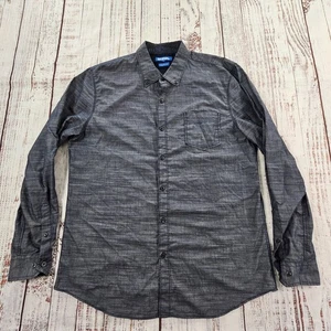 Michael Brandon Modern Fit Gray Long Sleeve Button-Up Shirt Men's XL - Picture 1 of 7