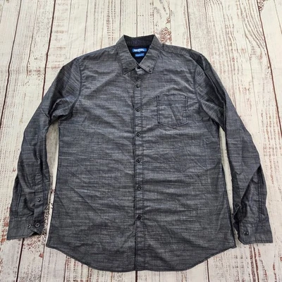 Camisa Michael Brandon Calce Moderno Gris Manga Larga Abotonada Para Hombre XL Foto 1 de 4