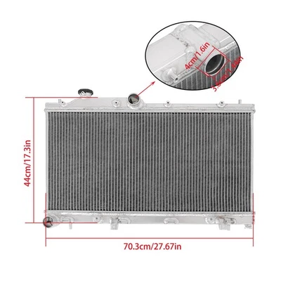 Radiador de aluminio de 1 pieza 42 mm 3 filas para Subaru Forester 2,5 L 2011 2012 2013 Foto 1 de 4