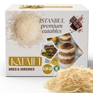Istanbul Premium Kataifi Shredded Fillo Dough 250g –Kadayif Kunafa Knafeh Pastry - Picture 1 of 6