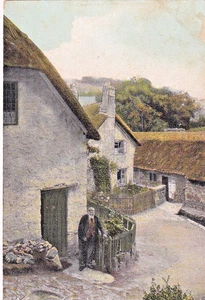 ELZ 1909 Postcard, " A Corner of Lustleigh" Bovey Tracey, Devon - Picture 1 of 1