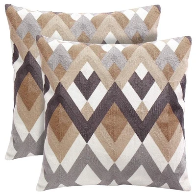 Decorative Throw Pillow Covers for Couch Living Room 18x18 inches Set of 2 Fu... - Image 1 of 4