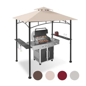 5x8 Grill Gazebo Canopy for Patio, Outdoor BBQ Gazebo with Shelves, Barbeque ... - Picture 1 of 8