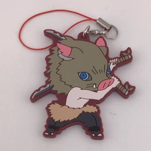 Demon Slayer - Inosuke Hashibira - kämpfen - Gummi Anhänger/Schlenker - US-Verkäufer - Bild 1 von 3